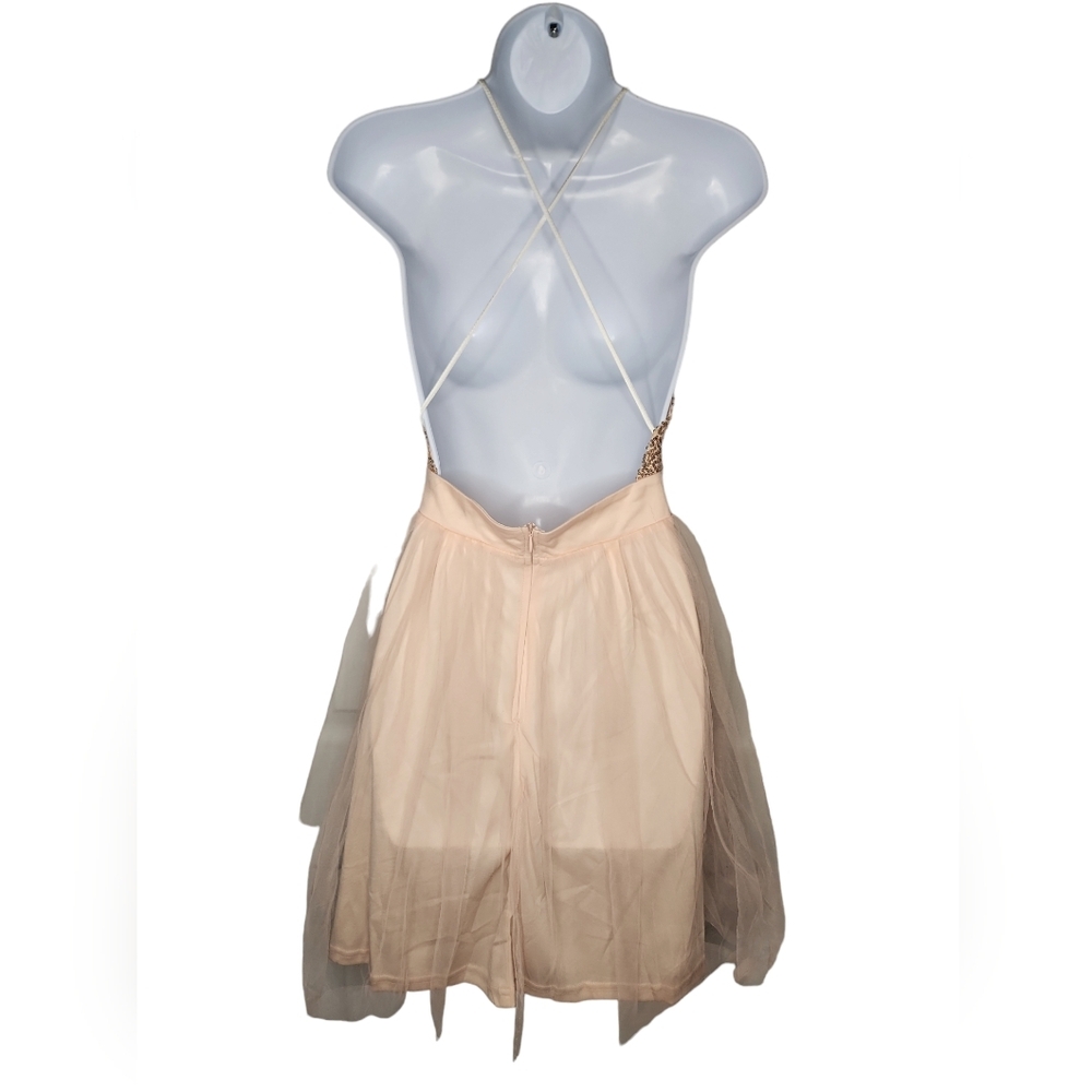 Tinkerbell Style Pink Fairy Dress w Crinoline - Picture 3 of 3
